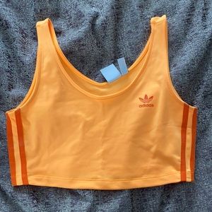 Orange Adidas tank top